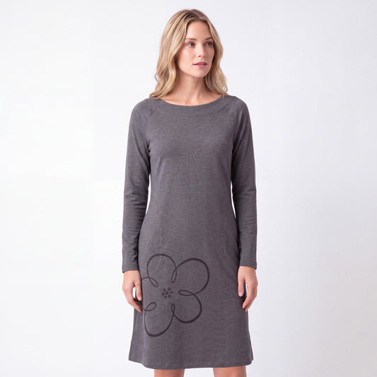 TOC French Terry Robe à encolure bateau