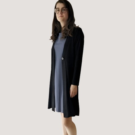 OCOBA Long Button Cardigan