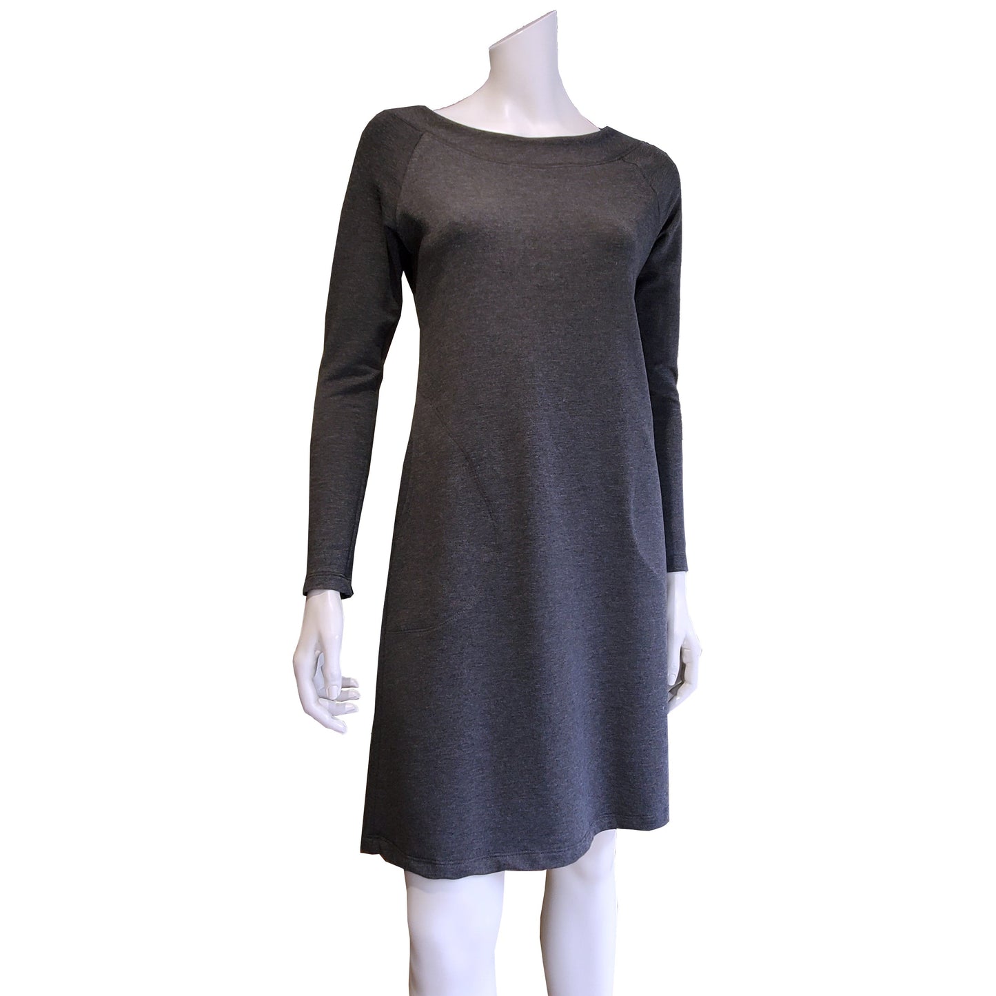 TOC French Terry Boat Neck Dress