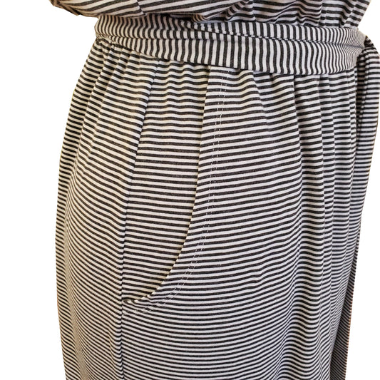 OCOBA Stripe Boat Dress w/Tie