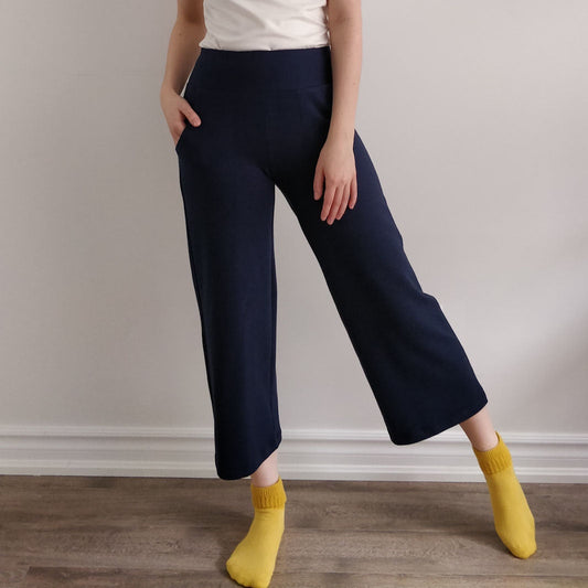 TOC French Terry Crop Wide Pant