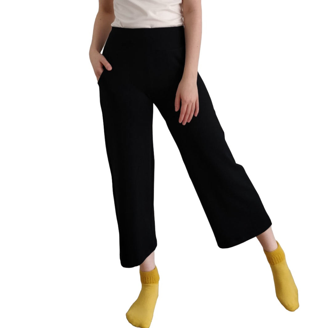 TOC French Terry Crop Wide Pant