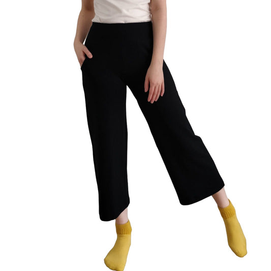 TOC French Terry Crop Wide Pant