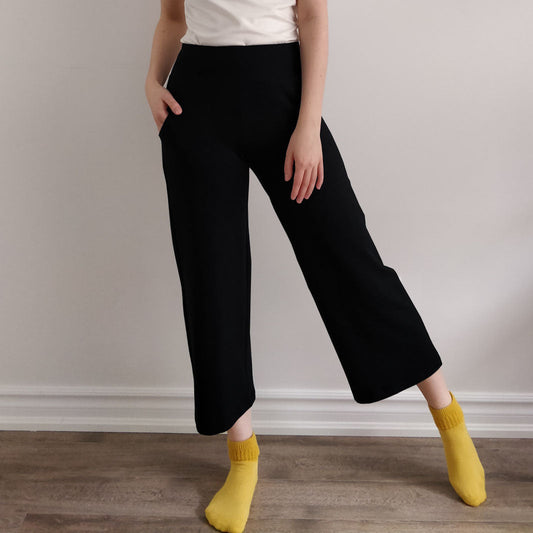 TOC French Terry Crop Wide Pant