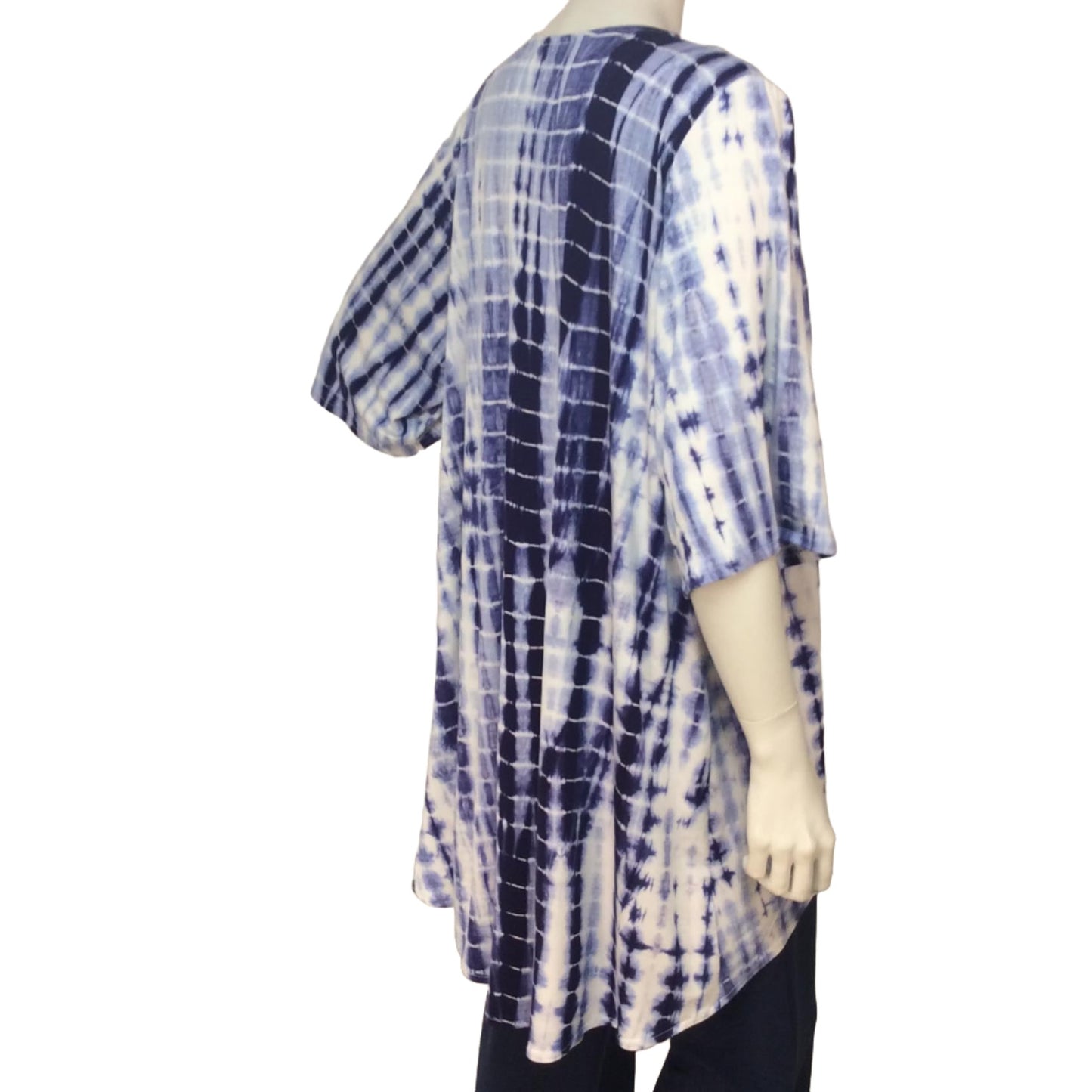 Bamboo Kimono Cardigan - Shibori Lines