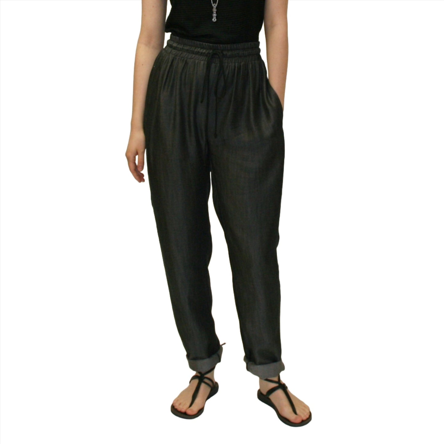 Pantalon en sergé à cordon