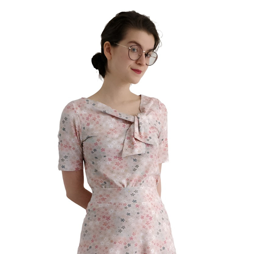 TOC Jersey Asymmetrical Tie Tee - Print