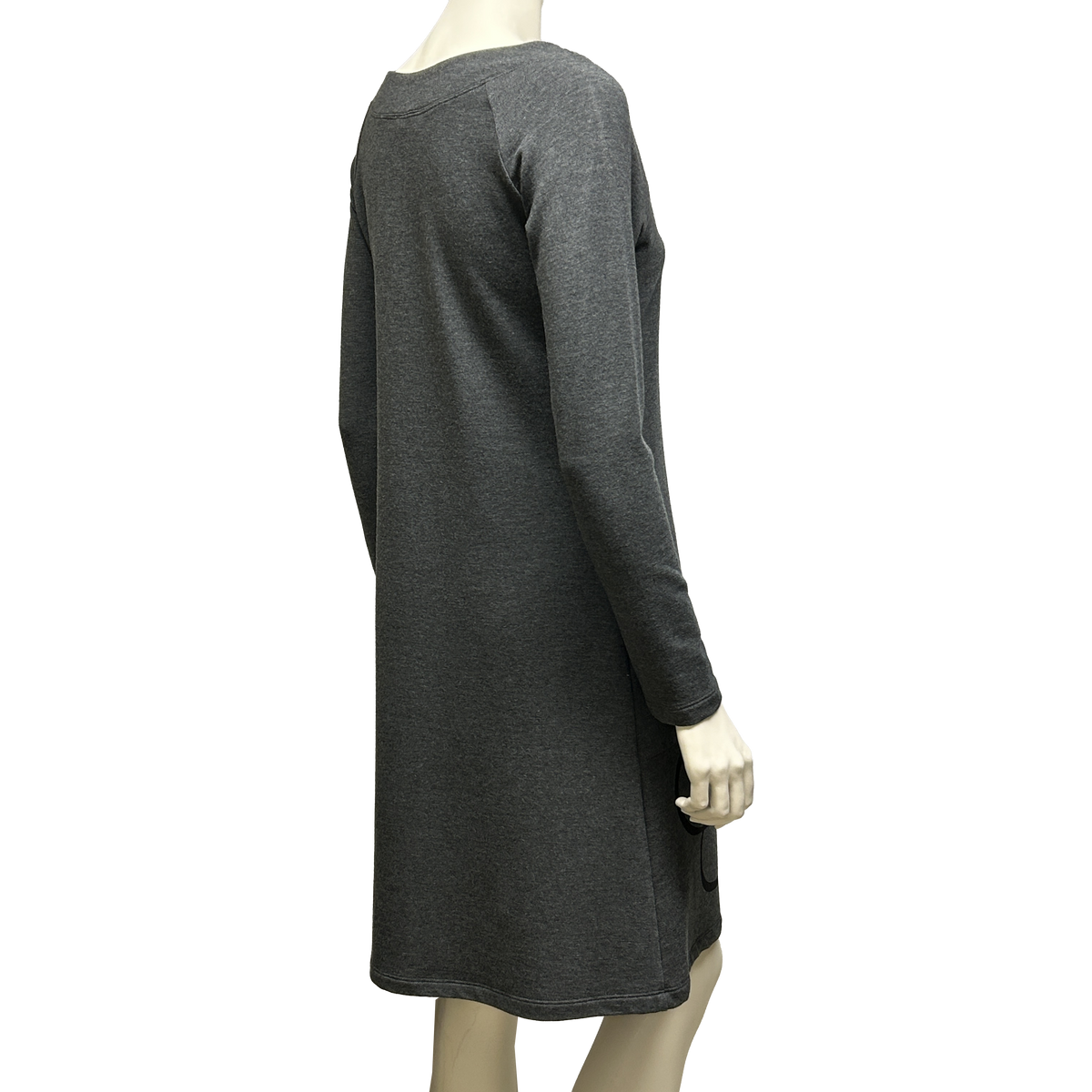 TOC French Terry Boat Neck Dress with Print