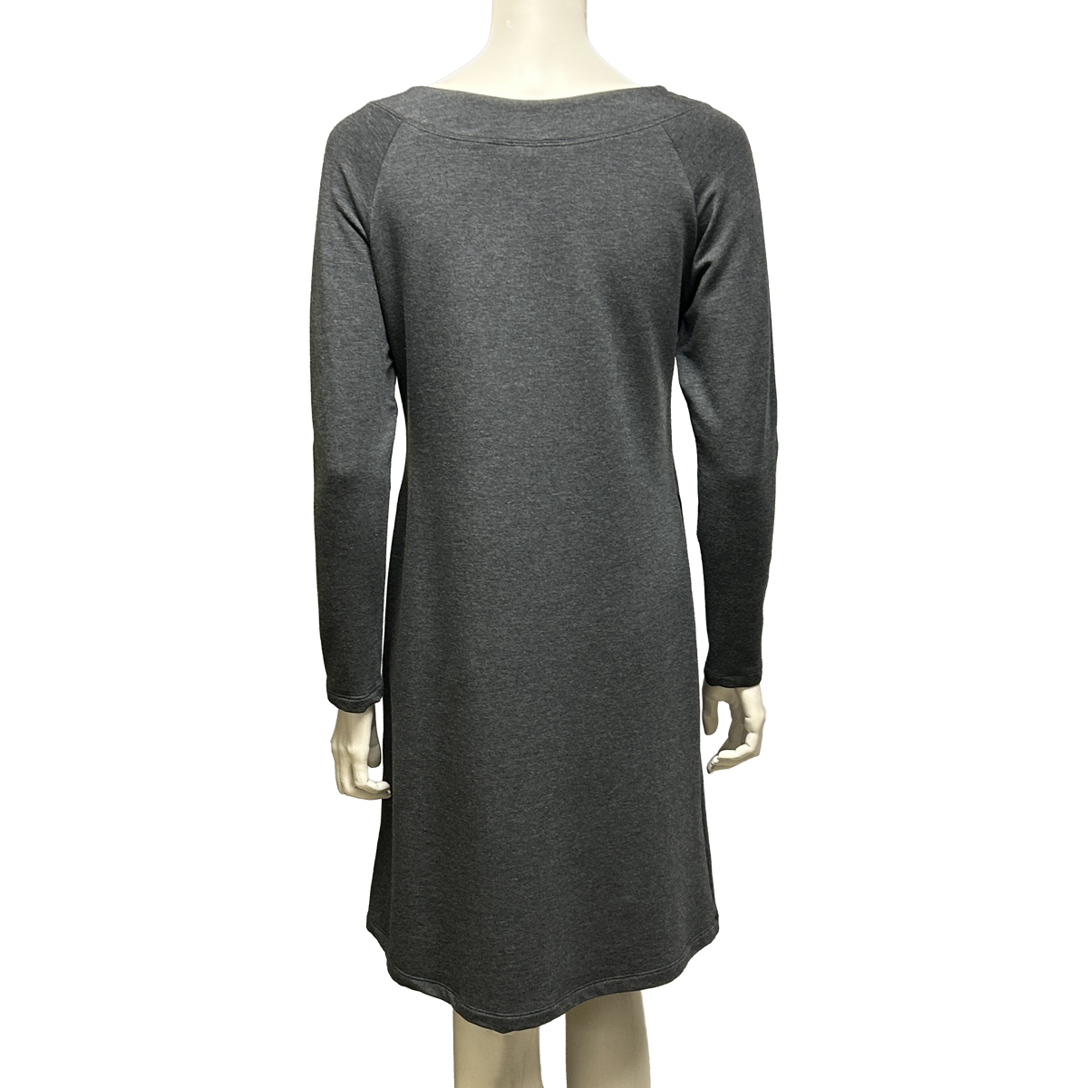 TOC French Terry Boat Neck Dress with Print