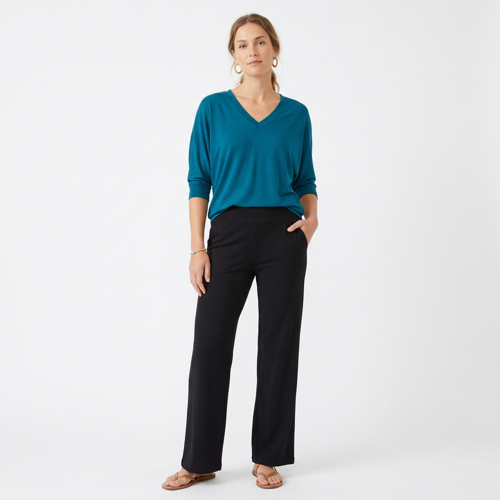TOC Jersey V neck Dolman Top