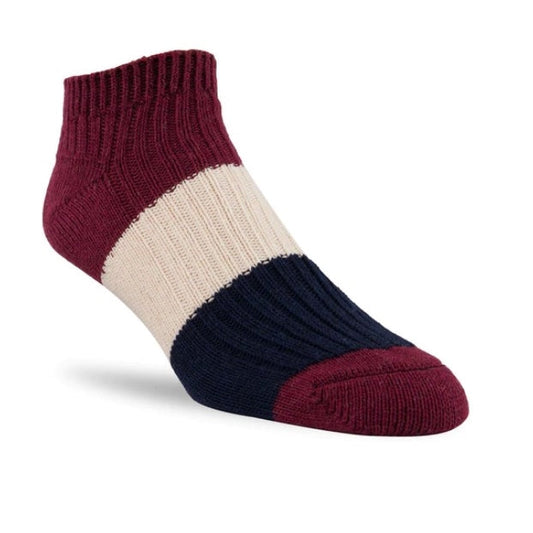 Recycled Cotton Tri-Colour Ankle Socks