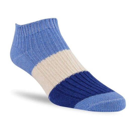 Recycled Cotton Tri-Colour Ankle Socks